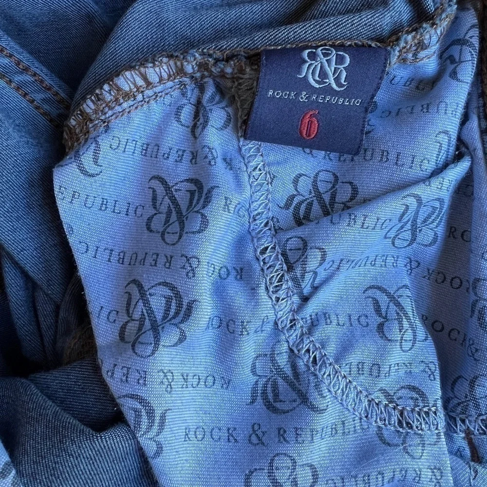 Rock and Republic Berlin Skinny Dark Denim Size 6 - Picture 8 of 9